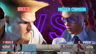 🔥 SF6 ▰ BREEZE (GUILE) vs MISTER CRIMSON (C. VIPER) ▰ High Level Gameplay