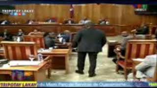 Senate senatus avili. DG PNH la ki te voye police yo al pale ak arnel nan yon sware