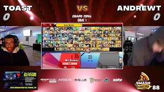 Toast vs AndrewT - Smash Ultimate Singles Grand Final Smash Parmesan 88 - Young Link vs Zero Suit Sa