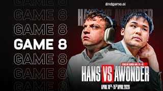 HANS NIEMANN VS AWONDER LIANG | GAME 8 | ENDGAME.AI