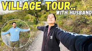 My Village Tour🤌🏻|| Husband ko Dikhaya Aaj apna Gaon😍|| Shivani Sharma