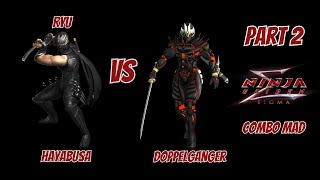 Ryu Vs Doppleganger 2 Combo Mad Ninja Gaiden Sigma