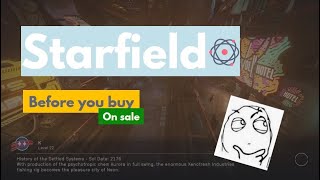 Starfield loading screens - before you buy on sale
