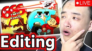 Editing of My Reaction Video of "SAVED by 67 KID! (Animation)" [LIVE in Midnight/DON'T SLEEP]!