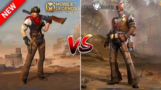 MOBILE LEGENDS: BANG BANG VS WAR SONG | HEROES COMPARISON SIDE BY SIDE 2021