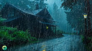 Fall Asleep Instantly - Heavy Rain & Thunder Sounds at Night, Rainstorm White Noise for Sleeping