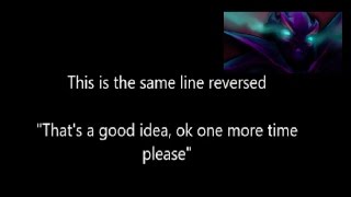 Dota 2 - Spectre's voice lines reversed