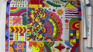 Mindfulness #ColoringBookForAdults 🎨 #calm #relax #meditation #arttherapy #coloring #hobby