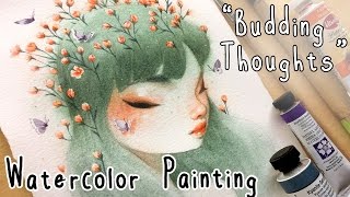 "Budding Thoughts" // Watercolor Timelapse
