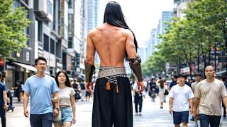 The Public Was Speechless! Incredible Giant Hanfu Cosplay! Street Reactions ❤️