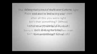 Ray Toro- Isn't That Something (Lyrics) (NEW SONG)