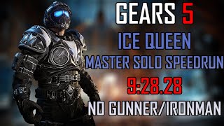 Gears 5 Master Solo Escape Speedrun - Ice Queen (9:28.28) - Ironman/No Gunner