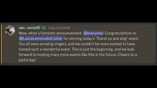 I WON A SINGING COMPETITION FOR 1K ROBUX!!