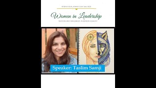 Guest Speaker - Taslim Samji @ International Women's Day Gala 2020