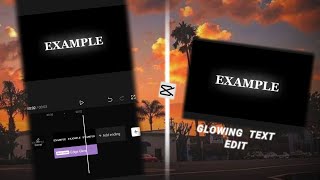 Capcut glowing text edit tutorial » cc edit neon glow effect