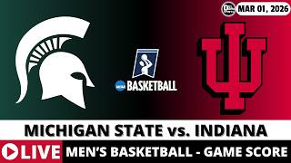 MICHIGAN STATE VS INDIANA 🏀 NCAAM Basketball Game Score Radio Play-by-Play
