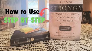 This is how your preachers and teachers do it! How to read a strongs concordance for beginners