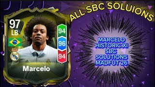 MARCELO 97 RATED HISTORIC XI | ALL 15 MADFUT SOLUTIONS | MADFUT SBC SOLUTION | MADFUT 26  