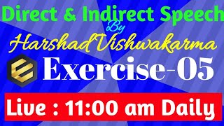 🔴live🔴Exercise - 05 Narration (Direct and Indirect Speech) |Eduverse