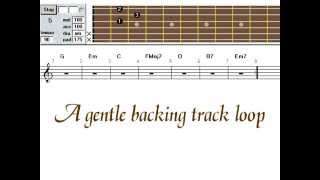 A gentle backing track (looped)