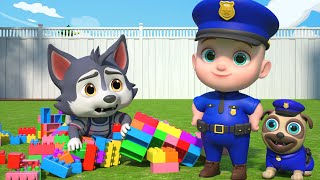 Super Police Dog | Police Cartoon | Leo Nursery Rhymes & Kids Songs