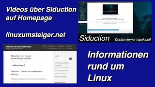 Siduction - Zwei Videos dazu auf meiner Homepage - linuxumsteiger.net