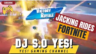 Jacking Whips Like I'm Playing GTA - Fortnite Victory Royale Zero Build Solos - Host Dj S.O Yes!