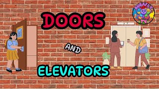 Bubafly TV - Repetitive Door Visuals and Elevator Sounds - Sensory Diet