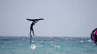 Track your kitesurfing and wingfoiling session with The Surfr App