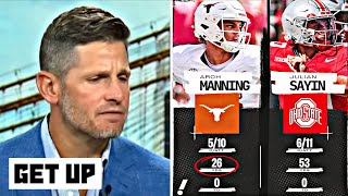 GET UP | Dan Orlovsky says Arch Manning NOT READY after Texas collapse vs Ohio State opener