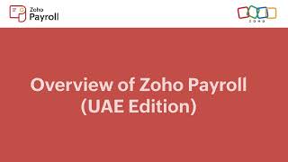 Zoho Payroll for UAE: Complete Walkthrough