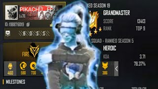 PIKACHU INSANE 🔰ROUK, RAISTAR, 143FF||FREE FIRE HIGHLIGHTS 🔥🔥🔥