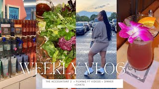 WEEKLY VLOG | HOW DID I GET SICK?! + DINNER & MOVIE DATE + CONSISTENCY ON YOUTUBE +FILMING + YAPPING