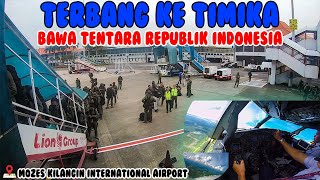 COCKPIT VIEW - BAWA TENTARA REPUBLIK INDONESIA KE TIMIKA