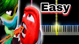 DISGUSTING DENTIST - FLUTE DUTE | Inside Out 2 (Easy Piano Tutorial)