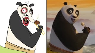 Funny Kung Fu Panda Training! Drawing Meme