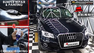 Audi Q5 Bumper Repair and Ceramic Coating Amazing Result | The Detailing Mafia