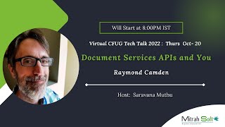 Document Services APIs and You, Raymond Camden - CFUG Tech Talk Oct - 2022