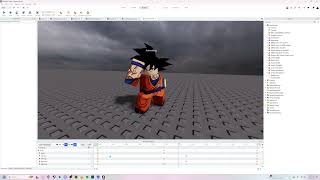 Goku (BASE FORM) Battle Zone Idle Animation Sneak Peak! - Dragon Ball Mortals 5 - Roblox