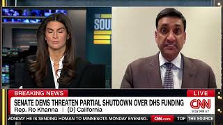 Ro Khanna on CNN's The Source with Kaitlan Collins discussing ICE in Minneapolis