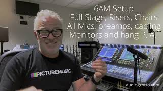 Cincinnati Pops Symphony FOH Console Setup