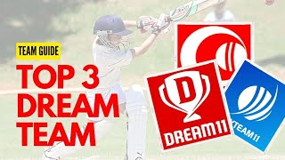 TOP 3 BEST DREAM TEAMS OF THE INDIA VS NEW ZEALAND 1ST T20 MATCH #dream11 #team #team11prediction
