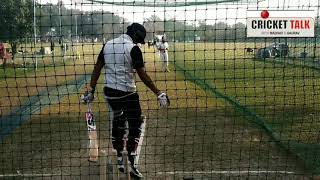 Punjab Ranji Player Wicket Keeper Batsman Abhishek Gupta Batting Practice in Burlton Park Jalandhar