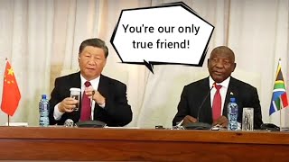 "You're Africa's true friend" Cyril Ramaphosa endlessly praises China & President Xi Jinping