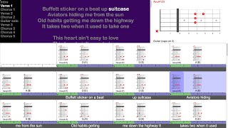 Easy To Love - Dustin Lynch (play-along for guitar)