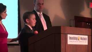 Mathias Giordano speaks at the Jan. 2014 "Cracking the Cure" Gala held in Memory of Gabriella Miller