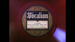 Old Southern Jug Band  - Blues, Just Blues, That's All (Vocalion B 14958)