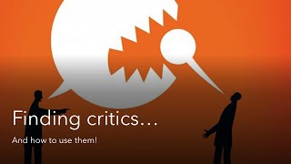 Critical sources - How to find them and use them!