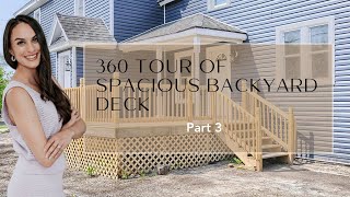 360 Tour of Spacious Backyard Deck #shorts  #michiganrealtor #michiganrealestate #realtor