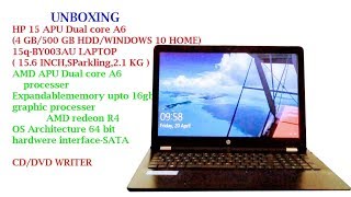 unboxing of hp dual core a6